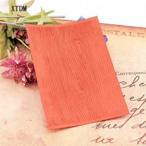 HOT plastic Wood grain craft card making paper card album wedding decoration clip Embossing folders