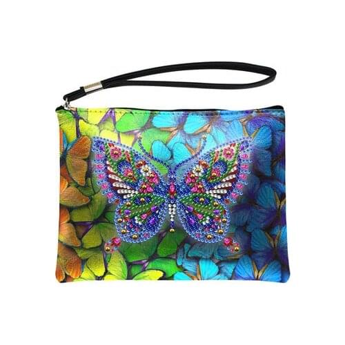 HUACAN 5D DIY Diamond Painting Wallet Women Mandala Diamond Embroidery Art Kits Special Shaped Handbag