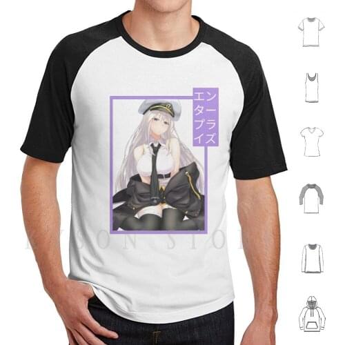 Azur Lane-Enterprise T Shirt Men Cotton Azur Lane Azur Lane Essex Azur Lane Manga Azur Lane Essex Essex Azur Lane