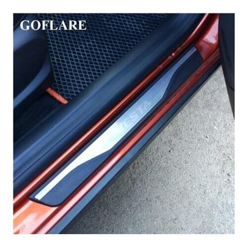 For Lada Vesta SW Cross 2015-2019 refit Stainless Door Sill Scuff Plate Guard Pedal Protector Cover Trim Car Styling Accessories