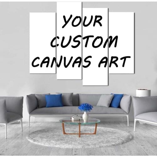 Wall Art Prints Pictures Framework 4 Pieces Custom photo Canvas Paintings Home Decor Landscape Animals Poster