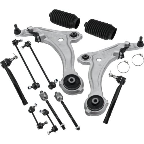 Front Control Arm Ball Joint Sway Bar Link Tie Rod Steering Suspension Kit for NISSAN MAXIMA All Models 2009-14 Control Arm Kit
