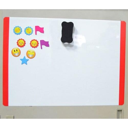 Rewritable mini fridge whiteboard sticker Note message board magnetic rounded A4 size