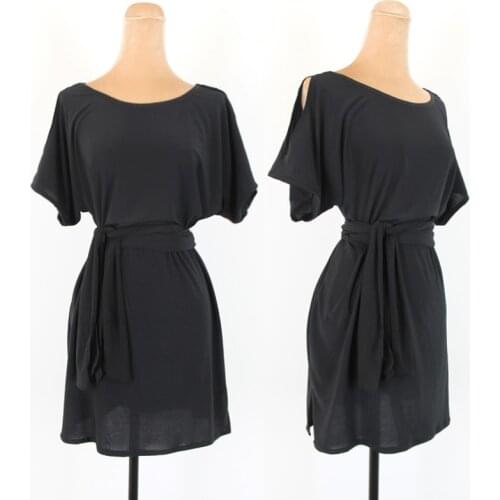 Latin Dance Dress Lady Black Loose Short Sleeve Top Adults Practice Clothes Tango Salsa Cha Cha Samba Rumba Show Wear DNV12525