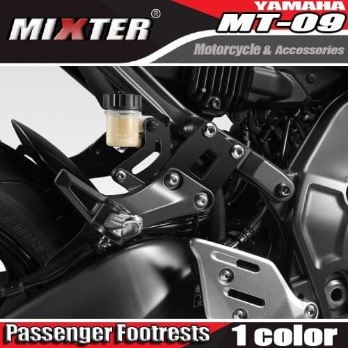 Fits For YAMAHA MT09 2021 FZ09 MT-09 MT 09 Motorcycle Accessories Rear Pedal Lowering Kit EVO Passenger Footrests Supports Kit