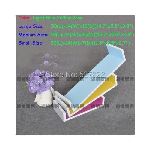 Set of 3 Commodity Shelf Hollow Wall Flower Garden Wall Shelving Shelf Wood Bookcase Shelf Floating Shelves Home Decoration