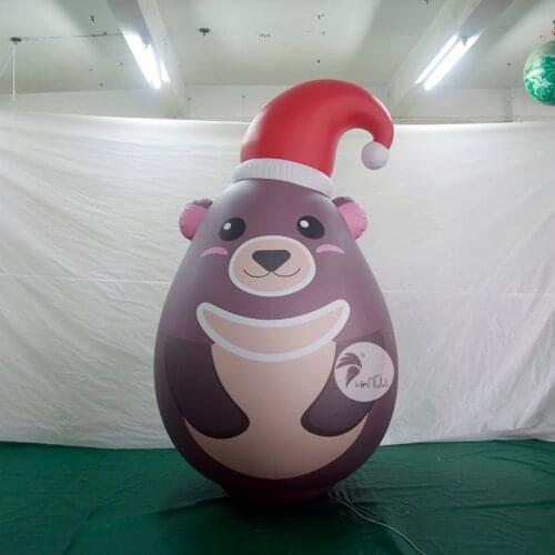 Factory Direct Sale PVC Inflatable Tumbler Christmas Advertising Cartoon