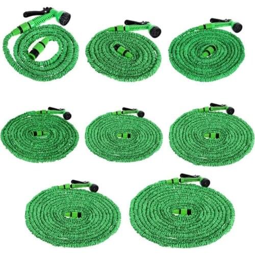 25-200FT Expandable Hot Flexible Garden Water Hose For Car Hose Pipe Plastic Hoses garden set to Watering with Spray Gun