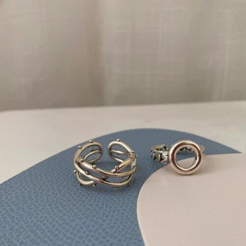 Miuoxion Vintage Multilayer Thorns Adjustable Ring Cross Personality Jewelry For Women Feature Namour Charm Gift All Seasons