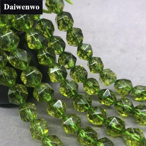 Green Peridot Beads 6-10mm Faceted Natural Stone Cut Loose Gem DIY