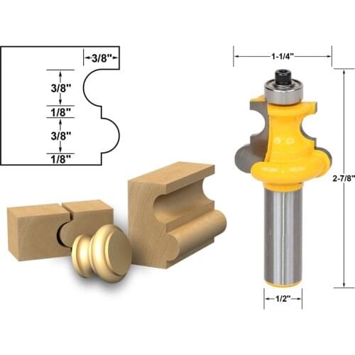 1pcs Flute & Bead Molding Router Bit 1/2 shank