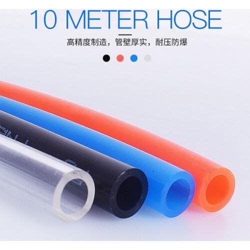 10m / lot polyurethane air compressor hose component OD 8mm * 5mm 10 * 6.5mm pneumatic hose for compressor air tool