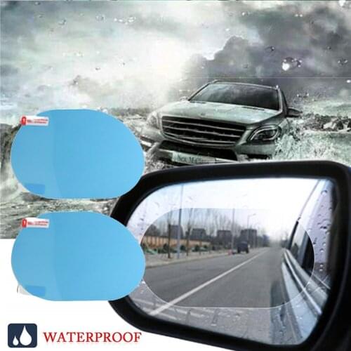 2PCS Car Rainproof Film Car Rearview Mirror Protective Rain Proof Anti Fog Waterproof Film Membrane Car Sticker Car Accessories