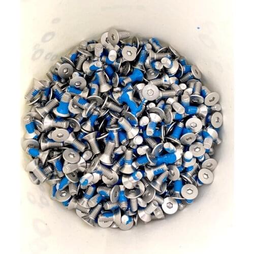 20pcs M5 stainless steel Allen countersunk dispensing anti-loosening screw hex socket flat head anti-dropping bolt 6mm-30mm long