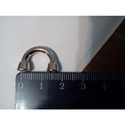 50pcs 4 colors, 10mm 3/8 inch inside bags metal accessories arch bridge connector hanger