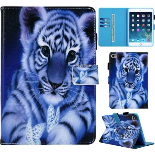 Cover for IPad 9.7 Case 2017 2018 Ipad 5 6 Air 1 2 Pro 9.7 Kids Cartoon PU Leather Wallet Clip Tablet Shell Flip Stand Coque+Pen