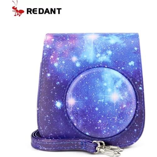 For Instax Mini 11 9 8+ 8 Instant Film Camera Case, Quality PU Leather Protective Soft Carry Bag Cover with Shoulder Strap