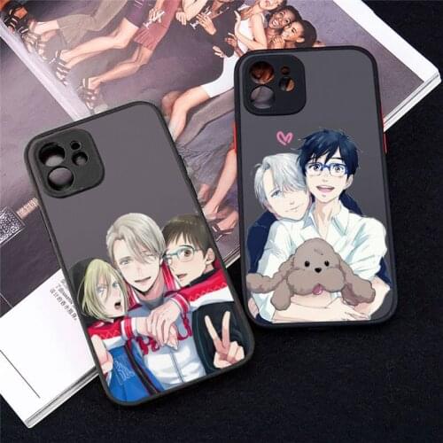 Hot Yuri on Ice Anime Phone Case for iPhone 12 Mini 11 Pro X XS Max XR 8 7 6 6s Plus Hard Matte Back Cover Fundas