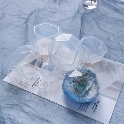 Diy crystal glue 9 different specifications of diamond silicone molds, free polishing, high mirror ornaments, home crafts