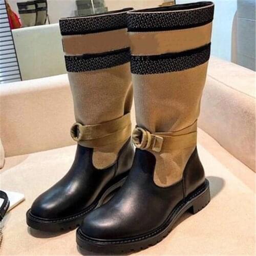 Long Women Boots Leather Fashion Shoes Zapatos Mujer Platform Boots Outdoor Casual Shoes New Fashion Shoes Ankle Women Boots New