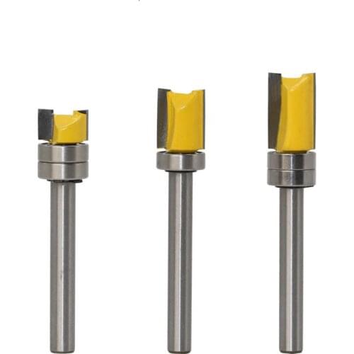 Milling Cutter 3PCS/Set 1/4 Inch Wood Cutters Shank Cutter Tools For Carpentry Router Bit Trimming Knife Woodworking