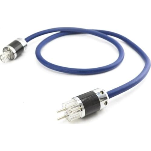 Free shipping Audio grade OFC Copper Power Cord Cable HIFI Power Cable with carbon fiber power plug