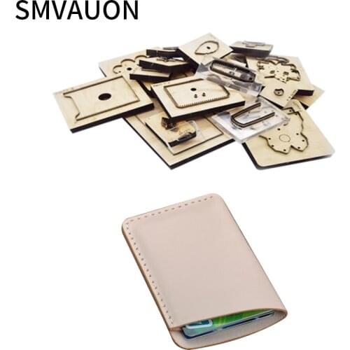 Simple Card Bag 2021 Diy New Jewelry Wood Mold Cutting Fashion Leather Steel Mold Leather Cardholder Die Cutter