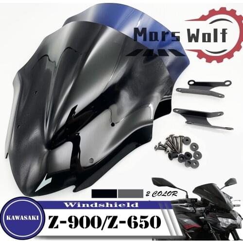 Motorcycle Sports Windshield Visor WindScreen Viser Fits For KAWASAKI Z900 Z650 z 900 z 650 2020 2021 20-21