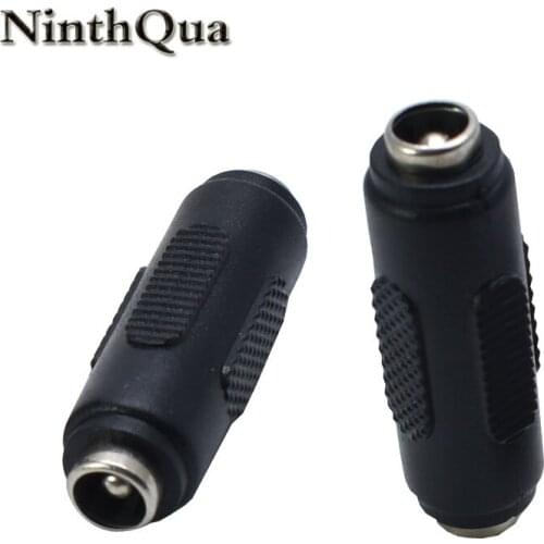 NinthQua 1pcs 5.5x2.1mm/5.5*2.5mm Jack + Male Plug Jack Connector Socket durable 12V/3A Female Socket DC Power Female Plug