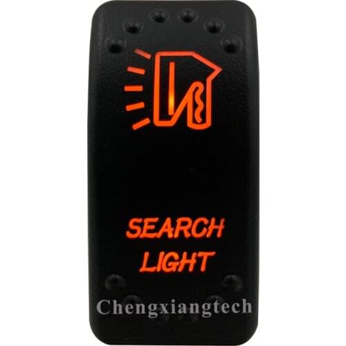 Orange Led Light - Car Boat Caravan Marine Rocker Switch- Laser Eatched- Search Light - for Carling ARB NARVA 4X4 -Waterproof