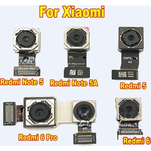 Original Back Main Rear Big camera Small Front Camera flex cable Ribbon For Xiaomi Redmi Note 5 6 pro 5A 4X 4