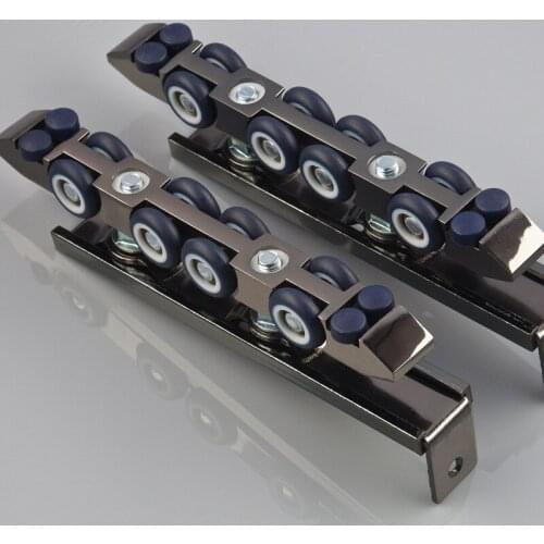 Lightweight sliding door roller 8-wheel house wooden door hanging roller track pulley bathroom kitchen furniture hardware