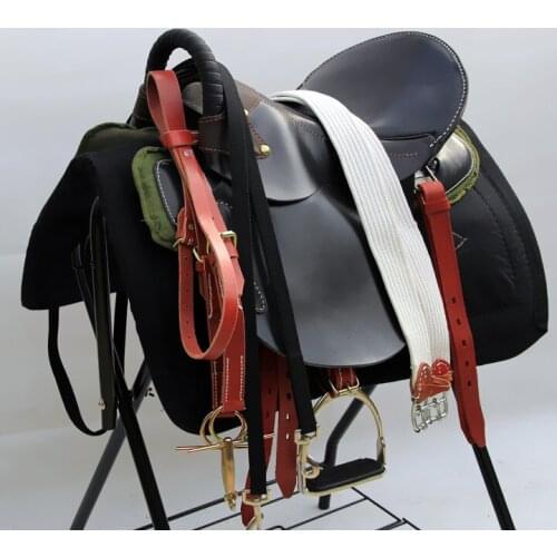 Tourists Pommel saddle With Full Range Whole Package Mail Head Layer Cowhide Horse Saddle