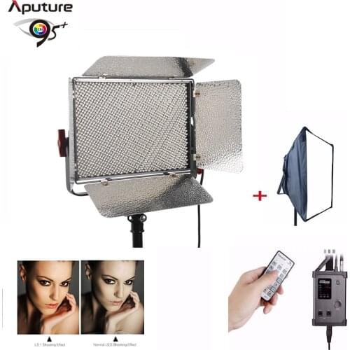 Aputure Light Storm LS 1S V-Mount 5500K 2.4G Wireless LED Light Panel + Softbox lamp beads Daylight LED Light Panel