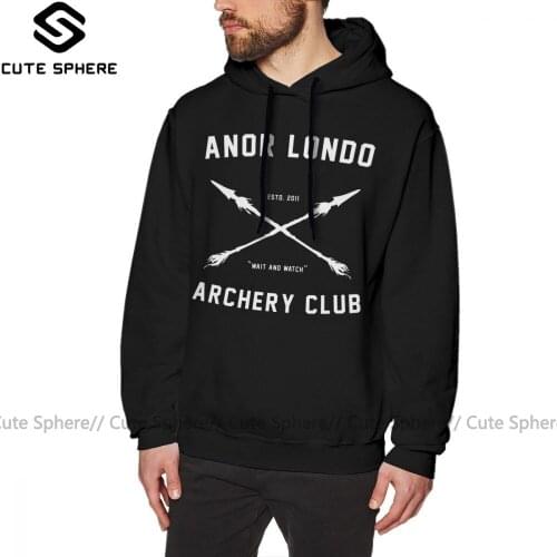 Dark Souls Hoodie ANOR LONDO ARCHERY CLUB Hoodies Long Warm Pullover Hoodie Popular Oversized Outdoor Cotton Mens Red Hoodies