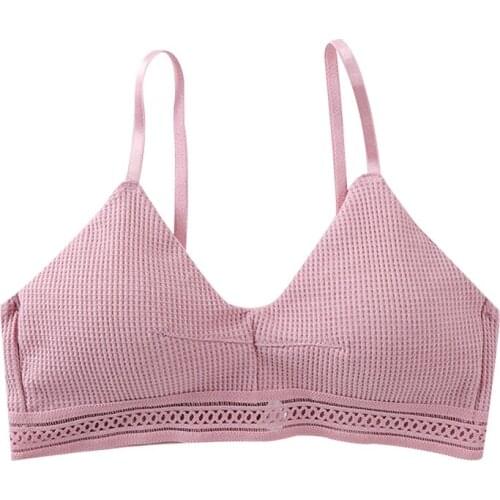 Maiden Comfortable Breathable Adjustable Bra Sexy Beautiful Back Soft Skin-Friendly Wirefree Underwear For Young Lady