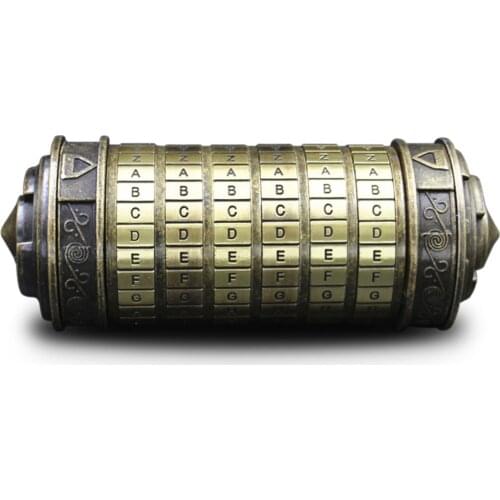 DaVinci Letter Password Lock Valentine Gift Da Vinci Intellectual Style Code Lock Creative Personal Creative Retro Birthday Gift