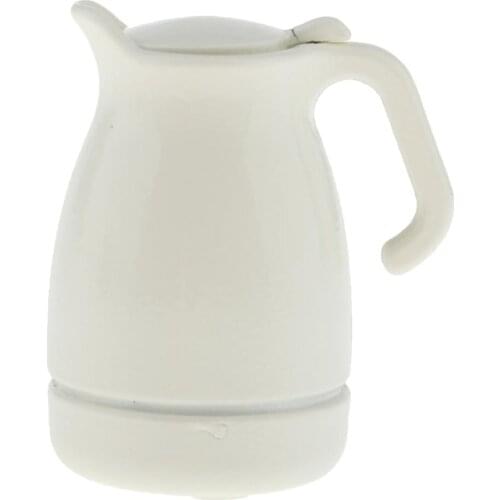 1:12 Scale Dollhouse Miniature Beige Water Kettle Home Kitchen Decor Accessory