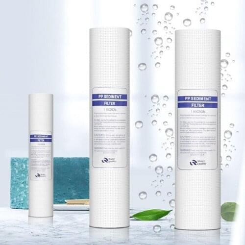 10 inch PP Cotton Water Purifier Sediment Filter Cartridge Reverse Osmosis Replacement 1/5Micron Home Kitchen Drinking Accessory