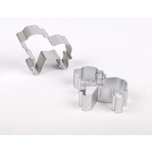 10pcs/lot) Small size Lion cartoon animal shape Aluminium cookie biscuit cutter pineapple cake molds for DIY bakery supplies