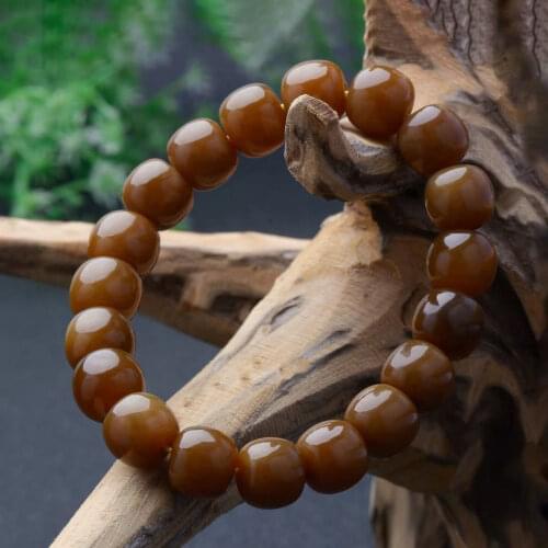 100% natural Hetian yellow jade bangle Handcarved jade beads bracelet for women men jade gift beads bracelet bangles