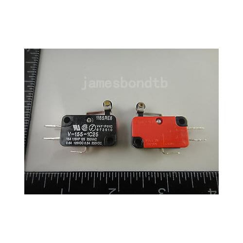 100pcs V-155-1C25 Momentary Limit Micro Switch SPDT Snap Action Switch
