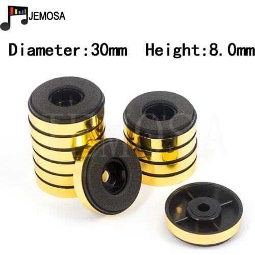 12PCS 30*8mm Plastic mats Amplifier Feet Speaker Turntable CD Player DAC Machine Feet Bookshelf Speakers Shock Absorption