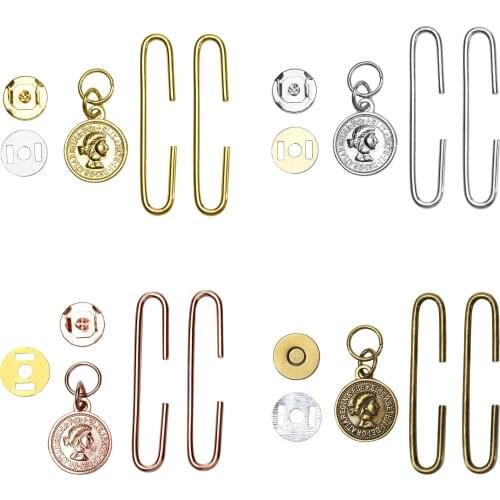 15PCS New Design Antique Bronze Silver Rose Golden DIY Metal Purse Frames C Shape Coin Bag Accessory