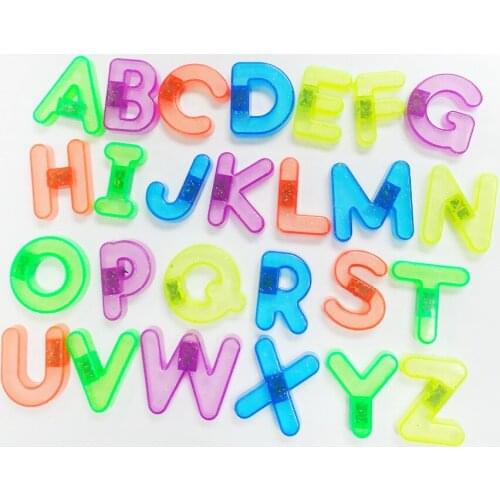 26 pc A~Z Magnetic Letters Full Alphabet A-Z Preschool Educational Fridge Magnets 1.25" Baby Kid Birthday Party Favors Toys Gift