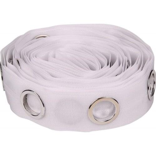 36Meter/ROLL wholesale white polyester curtain eyelet ring tape for curtain tape with eyelets