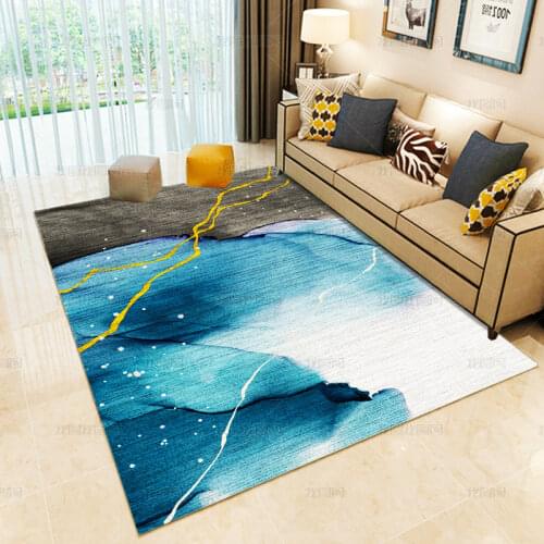3D Underwater World Pattern Living Room Coffee Table Decoration Non-Slip Large Carpet Bedroom Tatami Mat Childrens Room Carpet