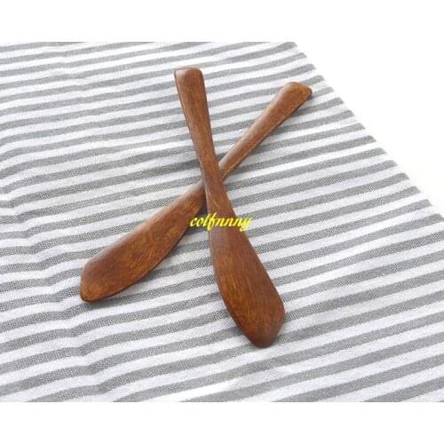 500pcs/lot 15.5x2cm Wooden Butter Knife Pastry Cream Cheese Butter Cake Knife Cake Decorating Baking Tools