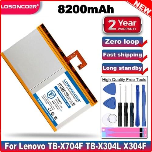 8200mAh L16D2P31 Battery For Lenovo TAB 4 10 / 10 REL / 10 PLUS TAB4 PLUS TB-X704F TB-X304L X304F TB-X704F X704L X504F X504L