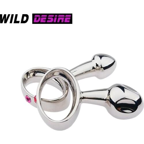 New Small Metal Buttplug Strapon Anal Toys with Pull Ring Handle For Women Men Sex Shop Accessories Butt Ass Anal Plug Dilator